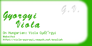 gyorgyi viola business card